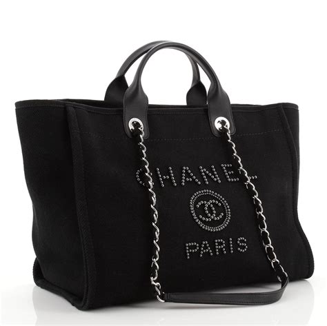 black chanel bag with pearls|chanel pearl tote bag.